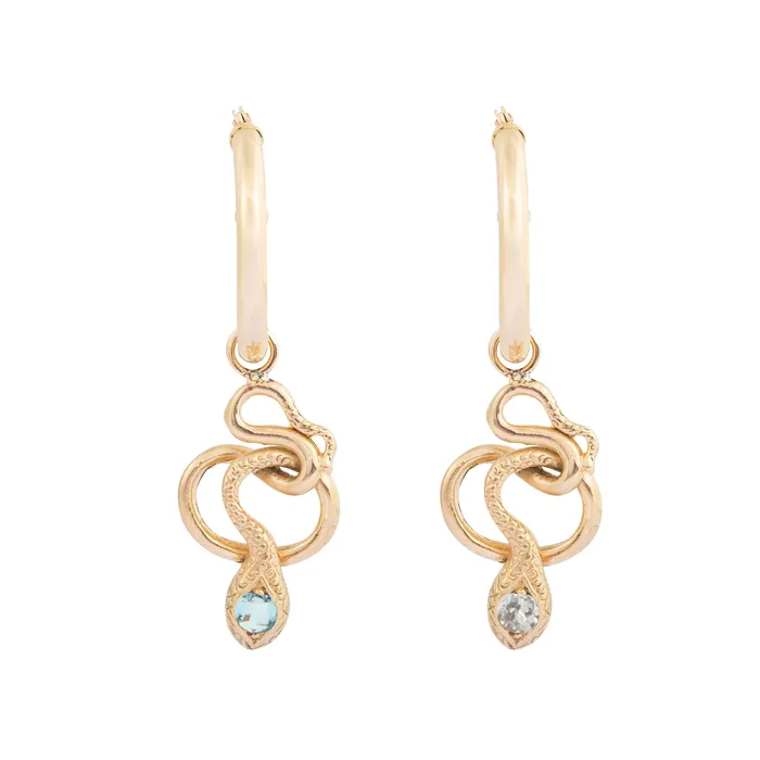 Earrings The FB Snake Charmer Hoop Earrings Fox Bond Originals