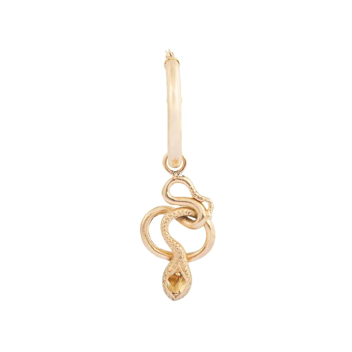 Earrings The FB Snake Charmer Hoop Earrings Fox Bond Originals