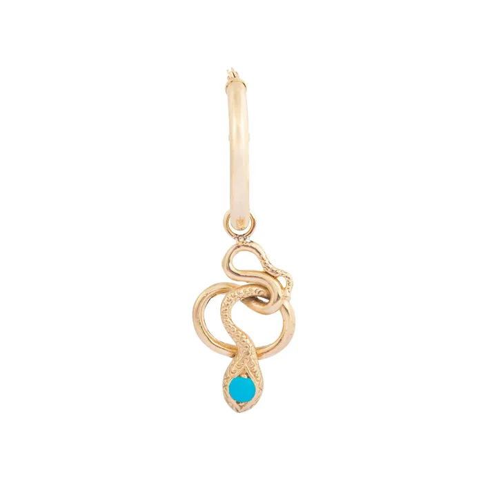 Earrings The FB Snake Charmer Hoop Earrings Fox Bond Originals