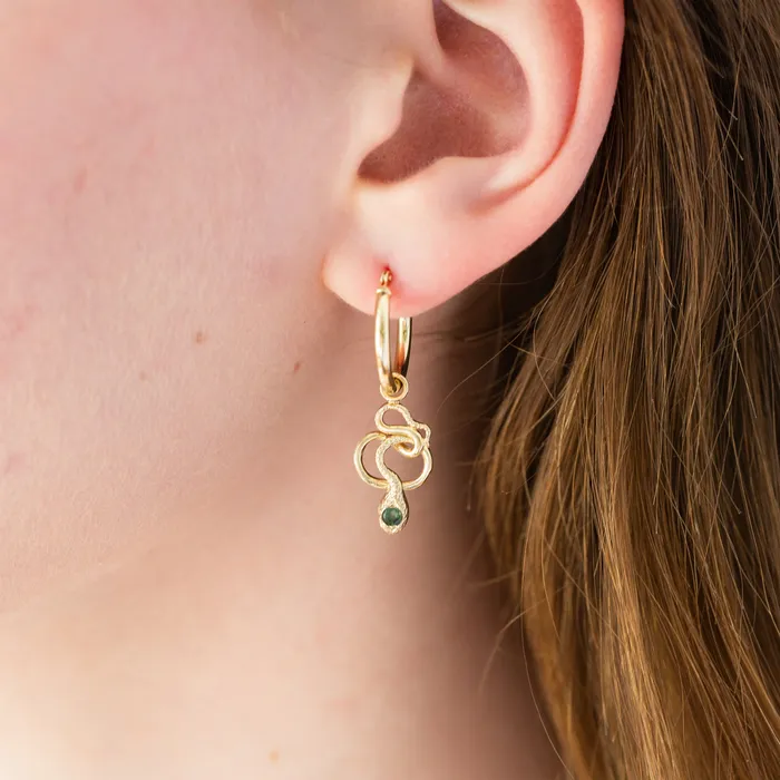 Earrings The FB Snake Charmer Hoop Earrings Fox Bond Originals