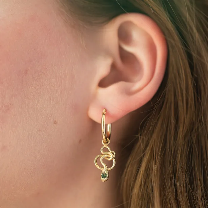 Earrings The FB Snake Charmer Hoop Earrings Fox Bond Originals