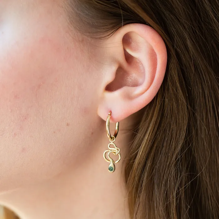 Earrings The FB Snake Charmer Hoop Earrings Fox Bond Originals