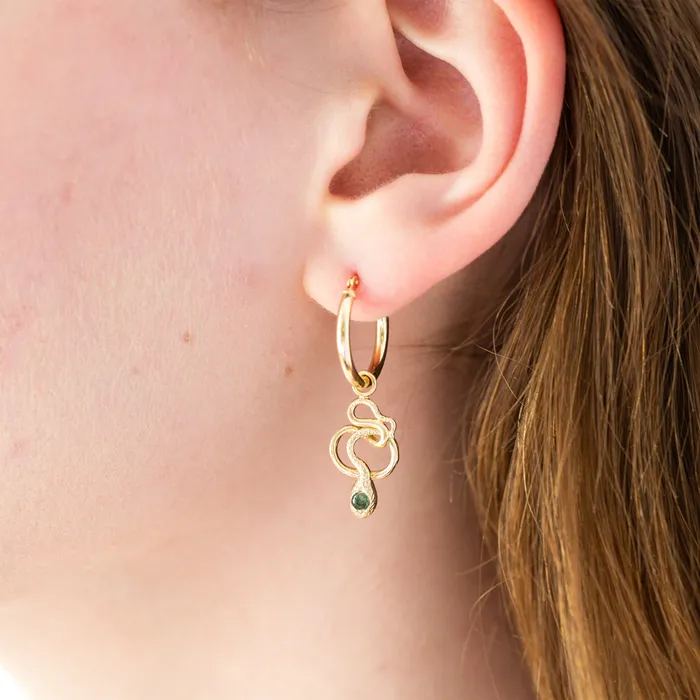 Earrings The FB Snake Charmer Hoop Earrings Fox Bond Originals