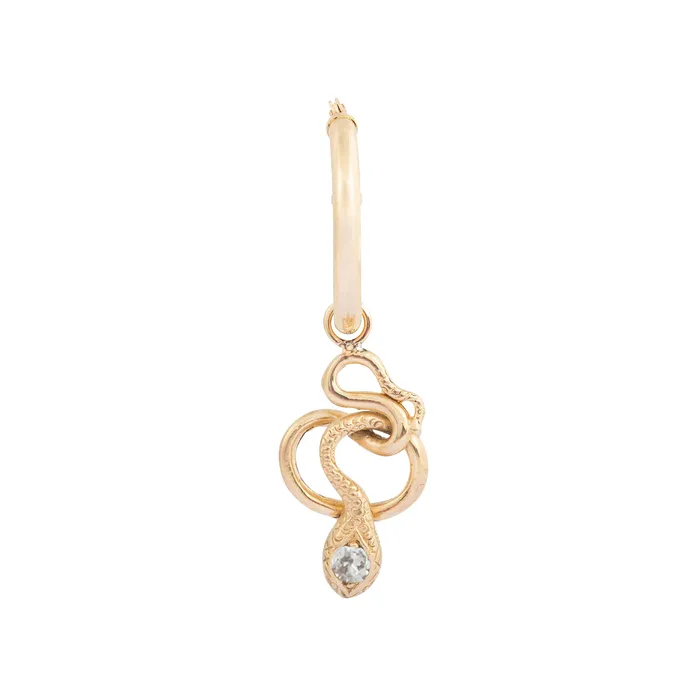 Earrings The FB Snake Charmer Hoop Earrings Fox Bond Originals