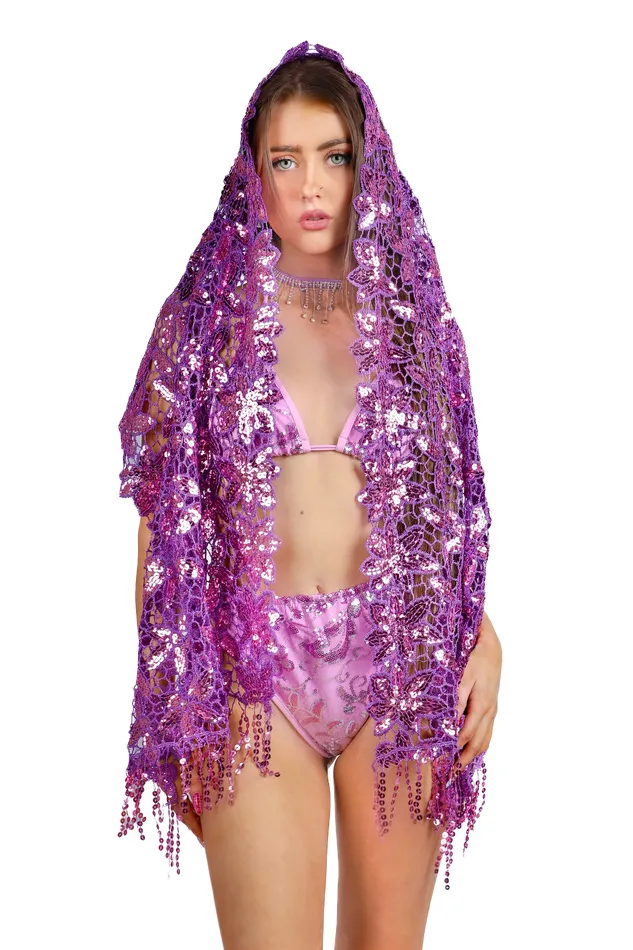 Earrings THE LUMi SHOP Electric Lavender Goddess Wrap