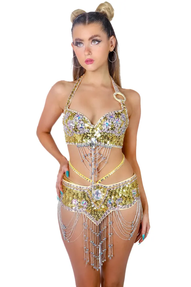 Earrings THE LUMI SHOP Gold Moon Shadow Carnival Set