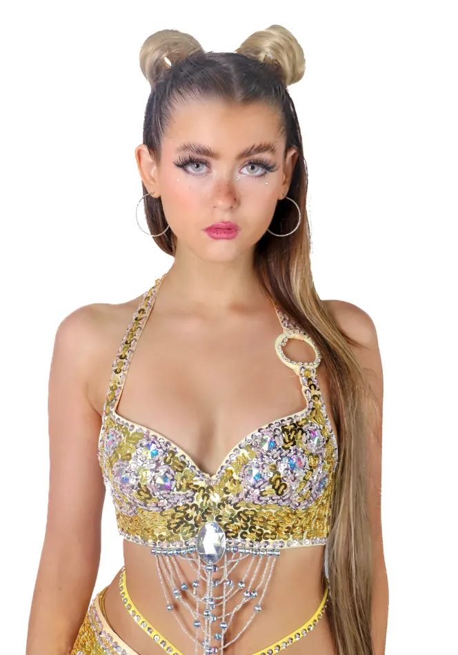 Earrings THE LUMI SHOP Gold Moon Shadow Carnival Set