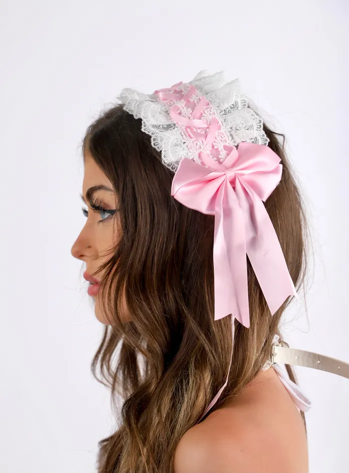 Earrings THE LUMI SHOP Pink Maid Doll Headband