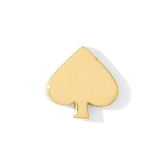 Earrings threadless Spades Pin in Gold Tawapa