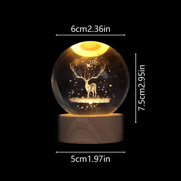 Earrings worldnetgifts 3D Elk Sphere