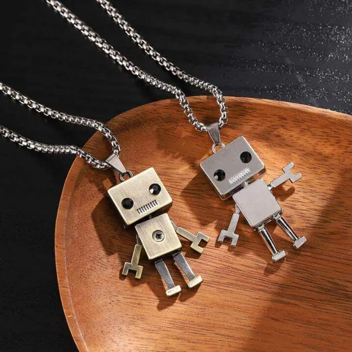 Earrings worldnetgifts Robot Best Friend Necklaces