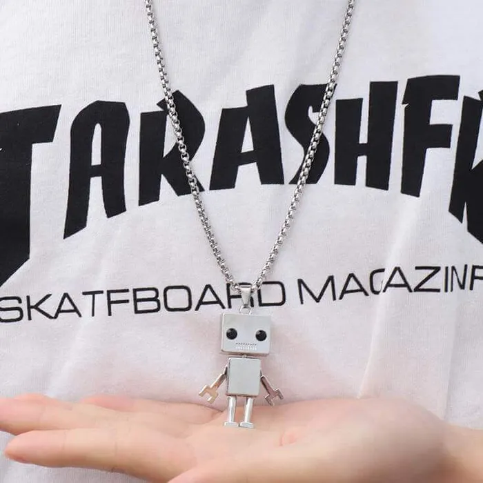 Earrings worldnetgifts Robot Best Friend Necklaces