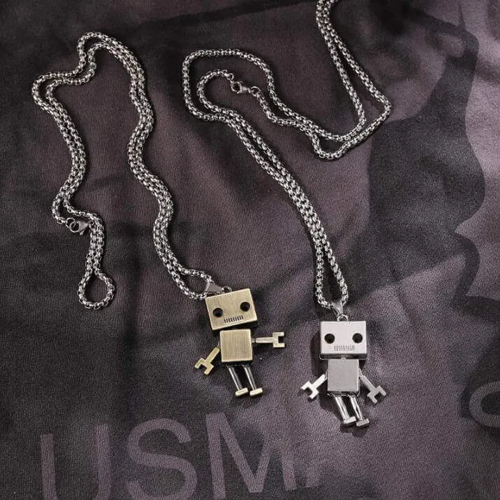 Earrings worldnetgifts Robot Best Friend Necklaces