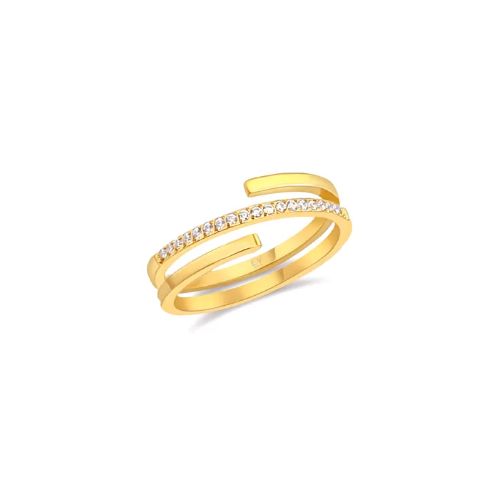 Ellie Vail Giselle Dainty Spiral Ring Rings
