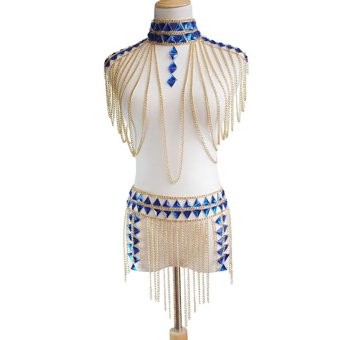 Exotic Egyptian Chain Jewelry Set THE LUMi SHOP Earrings