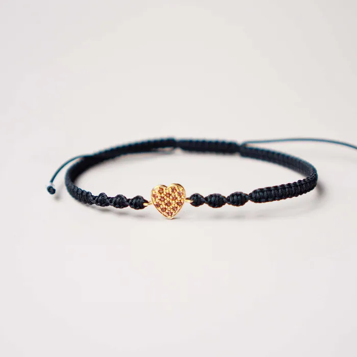 fejn PWD Bracelets heart macram bracelet solid gold LIMITED EDITION