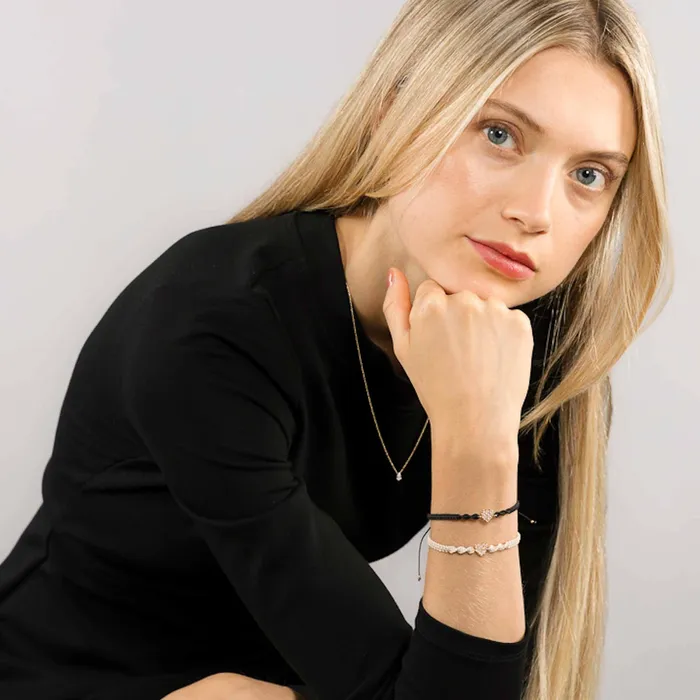 fejn PWD Bracelets heart macram bracelet solid gold LIMITED EDITION