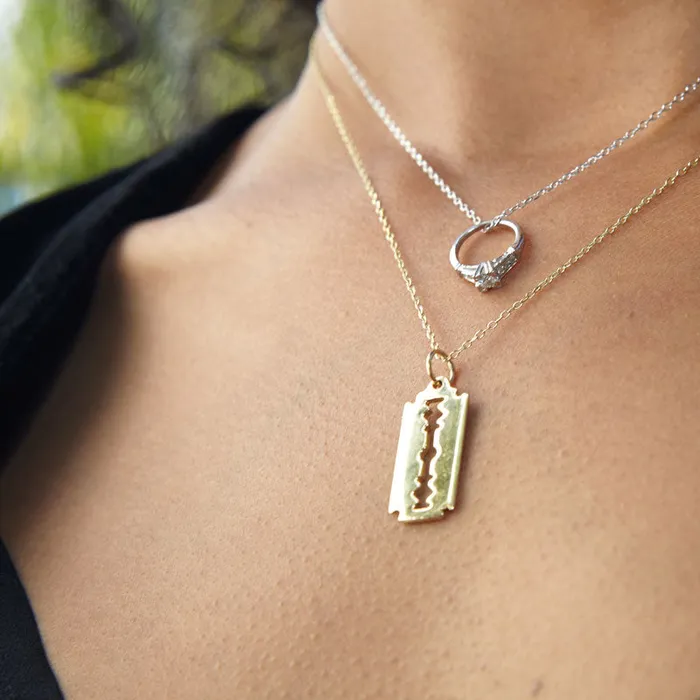 Fox Bond Originals Necklaces The FB Blood Sisters Razor Necklace