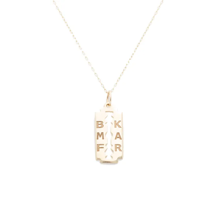 Fox Bond Originals Necklaces The FB Blood Sisters Razor Necklace