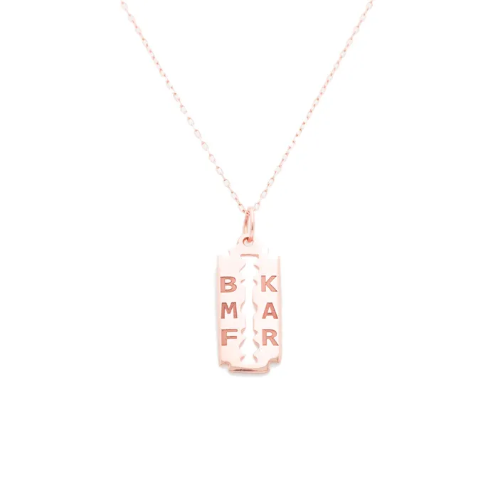 Fox Bond Originals Necklaces The FB Blood Sisters Razor Necklace