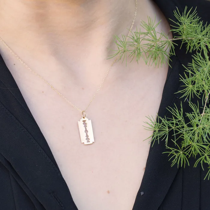 Fox Bond Originals Necklaces The FB Blood Sisters Razor Necklace
