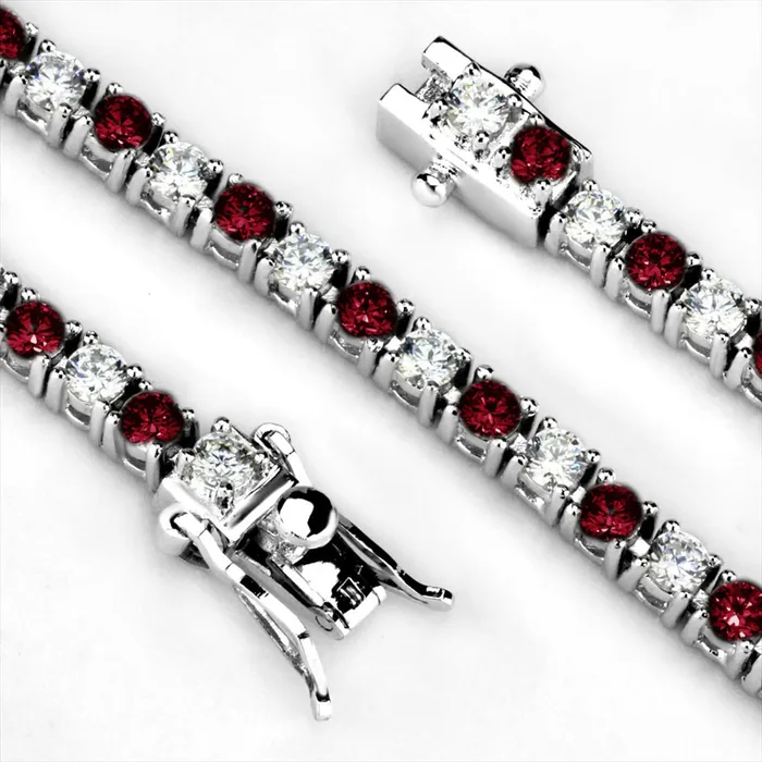 Green Bracelets CJ46902 Wholesale Womens Brass Rhodium Synthetic Ruby Bracelet Green Bracelets CJ46902 Wholesale Womens Brass Rhodium Synthetic Ruby Bracelet