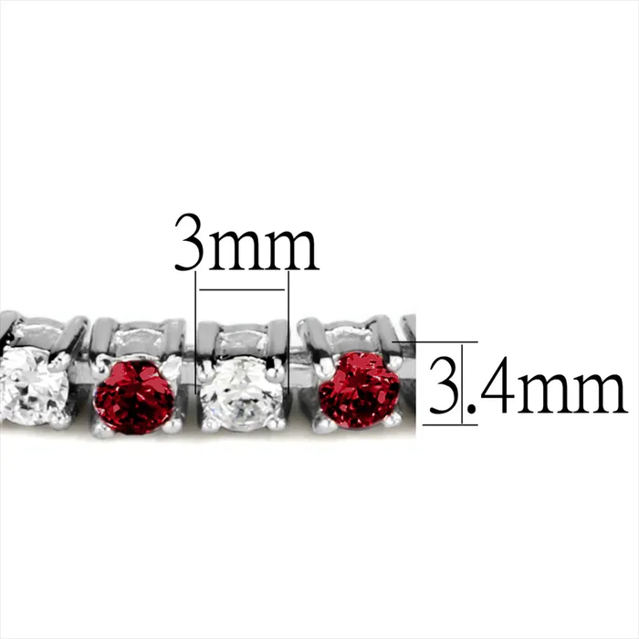 Green Bracelets CJ46902 Wholesale Womens Brass Rhodium Synthetic Ruby Bracelet Green Bracelets CJ46902 Wholesale Womens Brass Rhodium Synthetic Ruby Bracelet