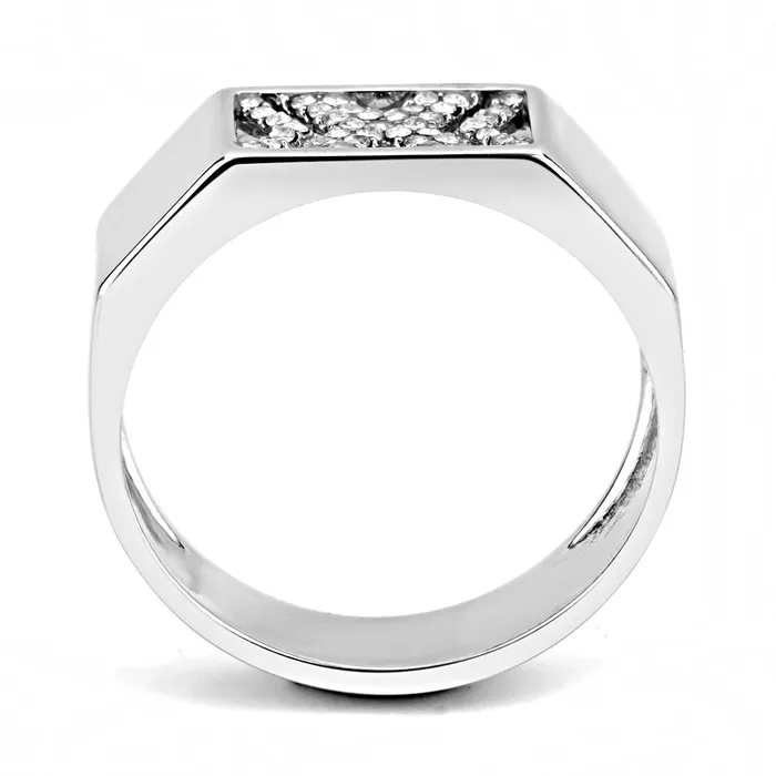 Green CJ285 Wholesale Mens Stainless Steel AAA Grade CZ Clear X Ring Rings Green CJ285 Wholesale Mens Stainless Steel AAA Grade CZ Clear X Ring Rings