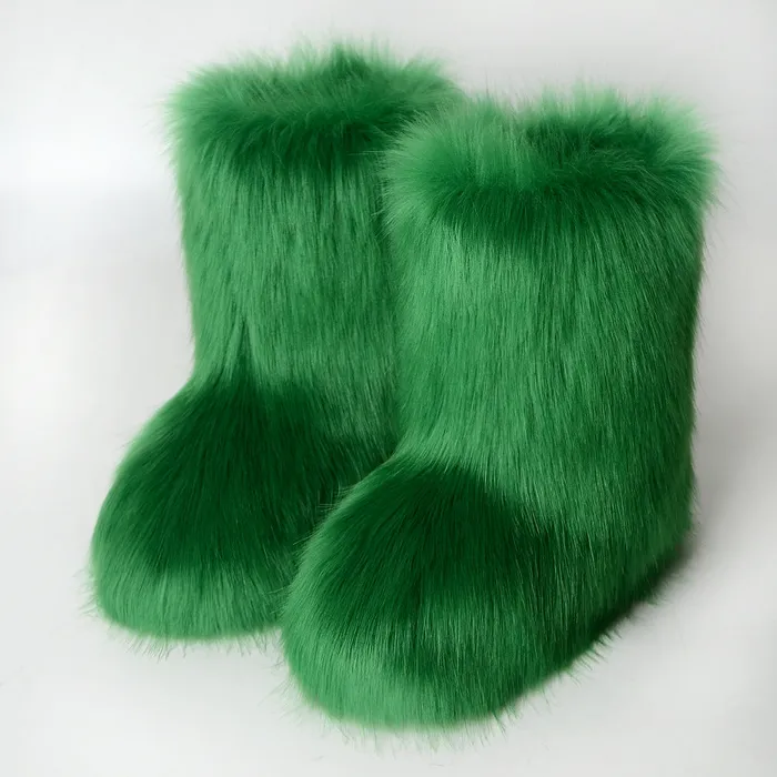 Green Fuzzy Boots THE LUMI SHOP Earrings