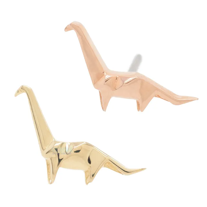 Junipurr Jewelry Earrings threadless Paperasaurus End in Gold