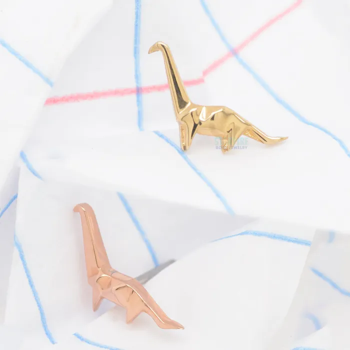 Junipurr Jewelry Earrings threadless Paperasaurus End in Gold