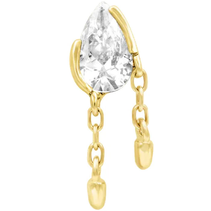 Junipurr Jewelry Necklaces threadless Quora End with Chains in Gold with CZ
