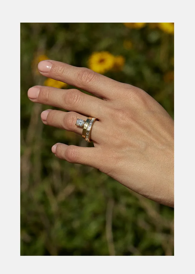 KATKIMfinejewelry ternal Grande Baguette Band Rings