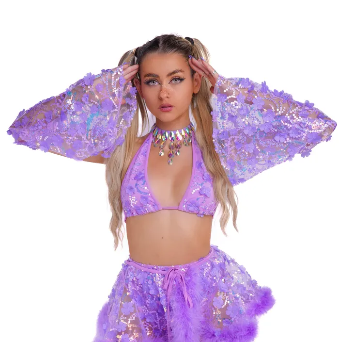 Lavender Fairy Blossom Arm Sleeves THE LUMI SHOP Earrings