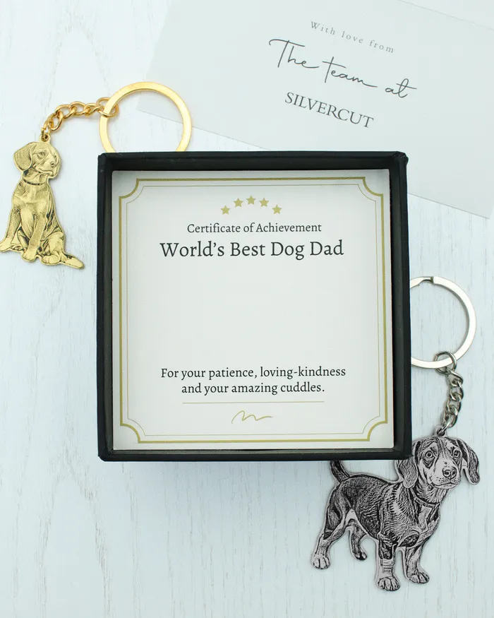 LifeLike Keychain Fathers Day Certificate Silvercut Original Necklaces