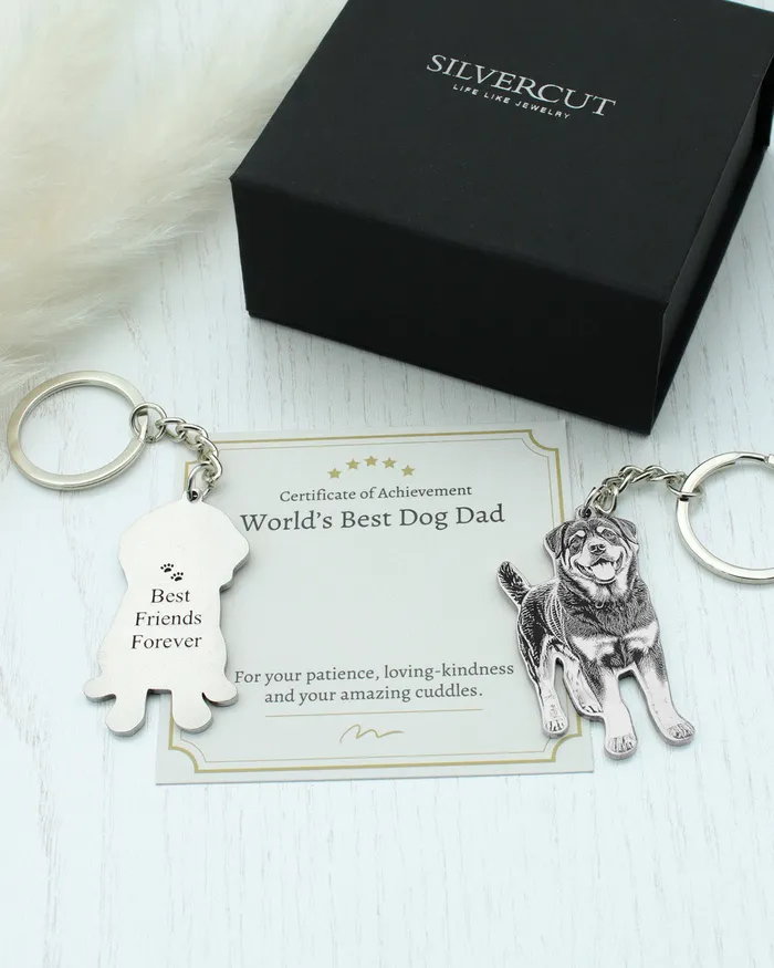 LifeLike Keychain Fathers Day Certificate Silvercut Original Necklaces LifeLike Keychain Fathers Day Certificate Silvercut Original Necklaces