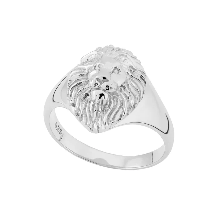 Lion Head Signet Ring Lily Charmed Rings