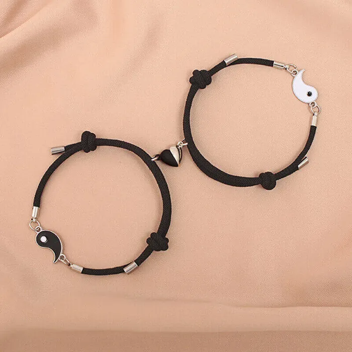 Magnetic Yin and Yang Bracelet worldnetgifts Bracelets