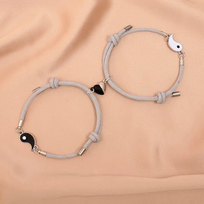 Magnetic Yin and Yang Bracelet worldnetgifts Bracelets