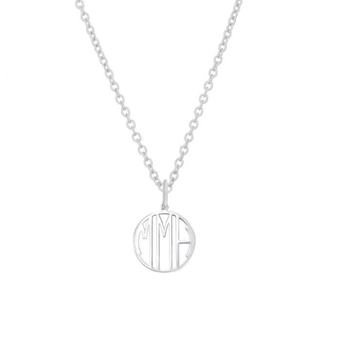Necklaces Alexis Jae 3 Initial Monogram Pendant