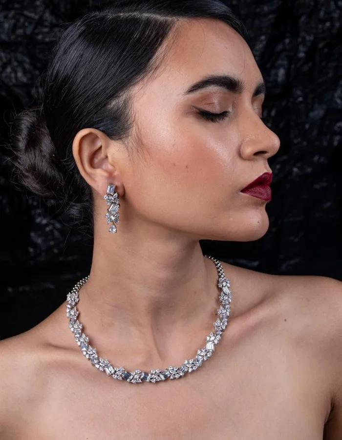 Necklaces Attrangi Catherine Diamond Necklace Necklaces Attrangi Catherine Diamond Necklace