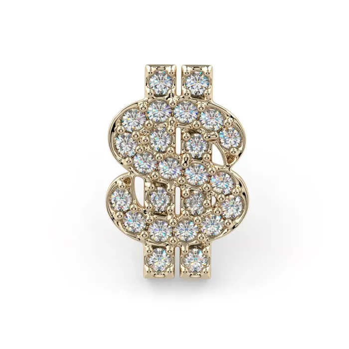Necklaces Cash Money in Gold Platinum with Diamonds on flatback Kiwi Diamond Necklaces Cash Money in Gold Platinum with Diamonds on flatback Kiwi Diamond
