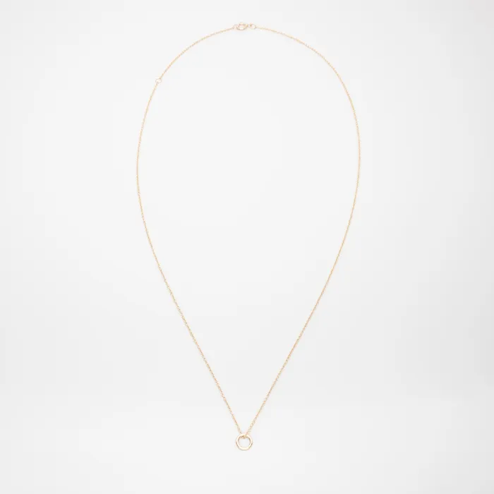Necklaces fejn PWD small circle necklace solid gold