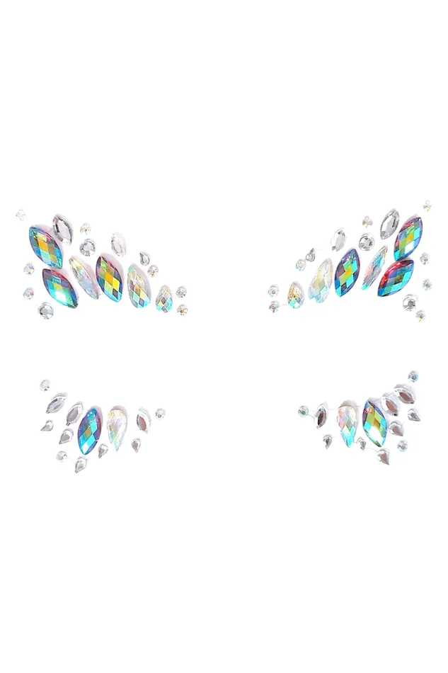 Necklaces Mermaid Goddess Rhinestone Crystal Face Jewels THE LUMi SHOP