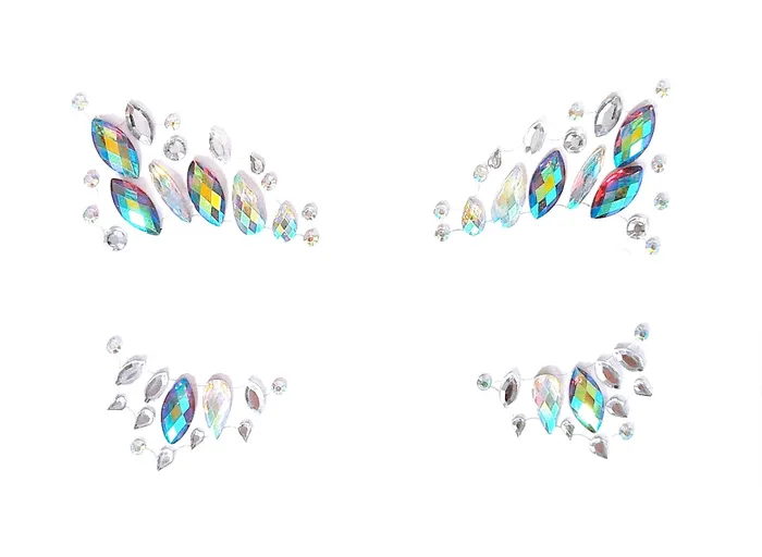 Necklaces Mermaid Goddess Rhinestone Crystal Face Jewels THE LUMi SHOP