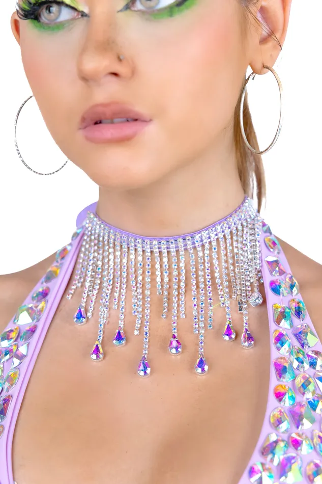 Necklaces THE LUMI SHOP Lilac Rhinestone Necklace