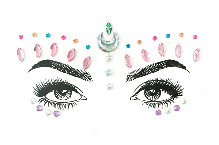 Necklaces THE LUMi SHOP Moon Dust Rhinestone Crystal Face Jewels