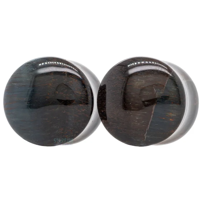 Oracle Body Jewelry Rings Stone Plugs Blue Tiger Eye