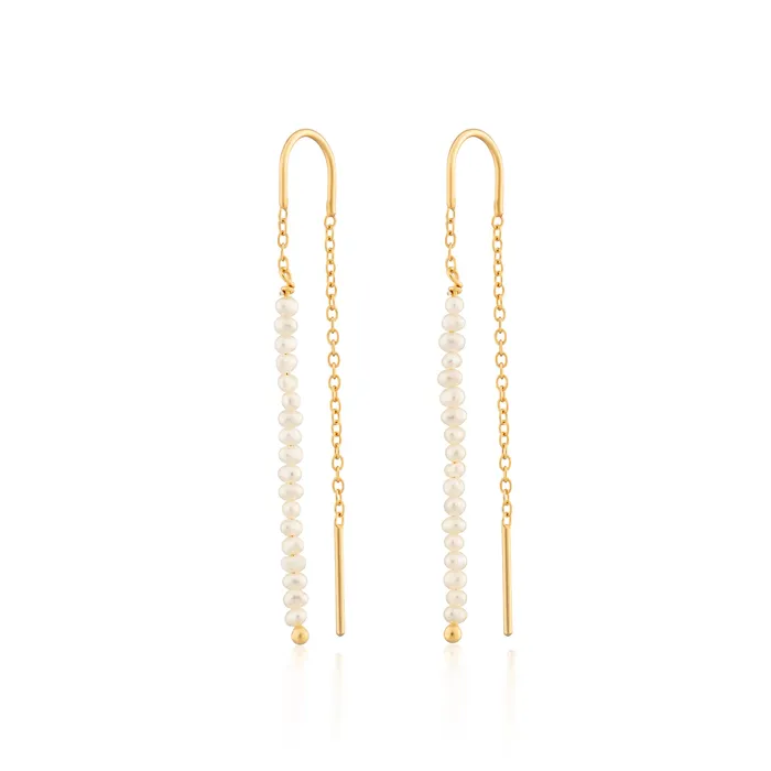 Pearl Threader Earrings Scream Pretty Earrings