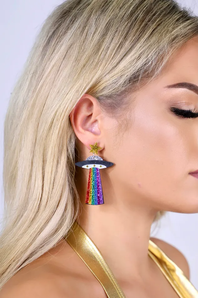 Rainbow Alien Earrings THE LUMI SHOP Earrings